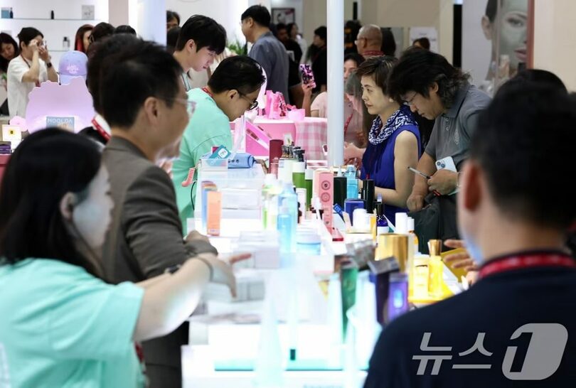 ソウル・江南区のCOEXで開催されたグローバル美容・化粧品展示会「2025インターチャムコリア」(c)news1