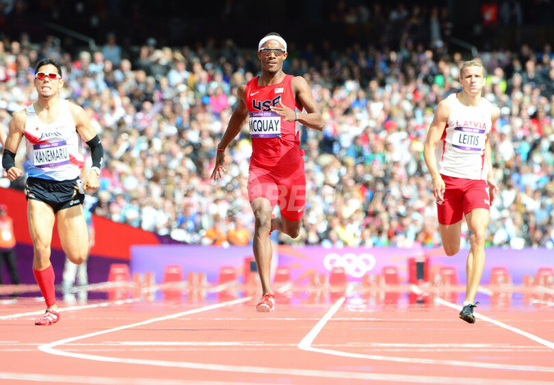 金丸は予選落ちに終わる、男子400メートル