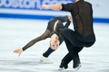 フィギュアスケート世界選手権、ペア・フリースケーティング（FS）。演技に臨むドイツのミネルバファビエンヌ・ハーゼ/ニキータ・ボロディン組（2024年3月21日撮影）。(c)Geoff Robins / AFP