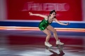 世界フィギュアスケート国別対抗戦、エキシビションに臨むロシアのエリザベータ・トゥクタミシェワ（2021年4月18日撮影）。(c)Philip FONG / AFP