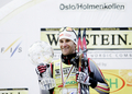 年間個人総合優勝を喜ぶドイツのロニー・アッカーマン。(c)AFP/SCANPIX/KYRRE LIEN