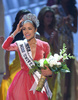 2012年の優勝者、米国代表のオリビア・カルポ（Olivia Culpo）さん。米ラスベガスで開かれた最終選考会で（2012年12月19日撮影）。(c)AFP/JOE KLAMAR