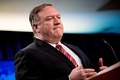 米首都ワシントンで記者会見に臨む、マイク・ポンぺオ米国務長官（2020年4月29日撮影）。(c)AFP/Andrew Harnik