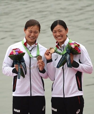 大村/柿崎組がカヌー女子カヤックペア500mで銅、アジア大会