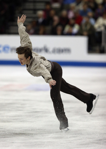 アーロンが逆転で男子シングル制覇、フィギュア全米選手権