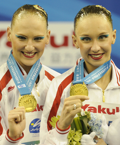 ロシアペアが優勝 乾／小林組は5位 シンクロデュエットTR、世界水泳