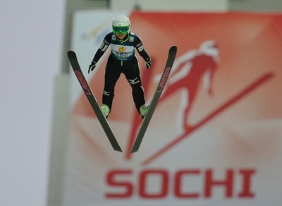 視線の先にソチ五輪の金メダル獲得を見据える高梨