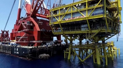 アジア最大の石油多機能採掘プラットフォーム「海基1号」 主体の設置が完了 中国