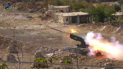 シリア、ロシアと合同軍事演習