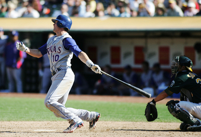 レンジャーズ アスレチックスとの接戦を制す