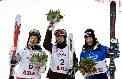 上村 第6戦で3位表彰台入り、フリースタイルスキーW杯