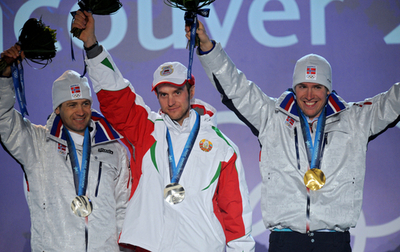 スベンセン バイアスロン男子20キロメートルで金 井佐は83位、バンクーバー冬季五輪