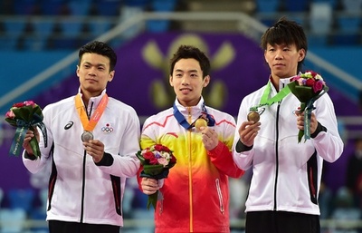 鉄棒で斉藤が銀、山本が銅メダルを獲得 アジア大会