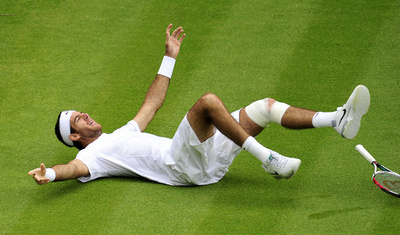 デルポトロ、棄権回避し初の準決勝進出 ウィンブルドン選手権