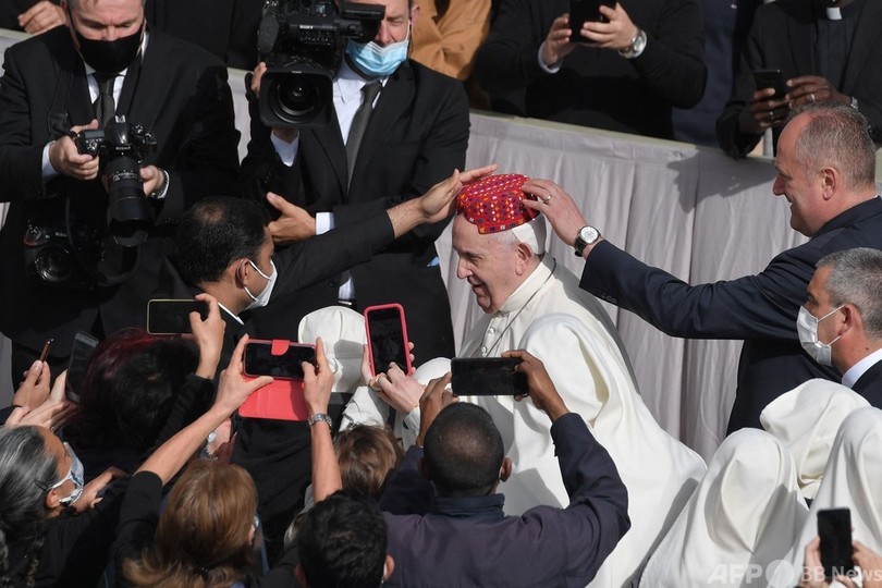 ローマ教皇、半年ぶりに対面で一般謁見 喜び語る