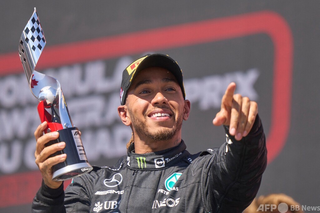 今季2度目の表彰台に上機嫌のハミルトン「若返った気分」 写真4枚 国際ニュース：AFPBB News