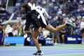 全米オープンテニス、女子シングルス2回戦。ウオームアップに臨む大坂なおみ（2024年8月29日撮影）。(c)CHARLY TRIBALLEAU / AFP