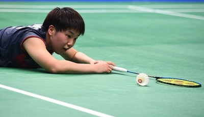 山口、女子単決勝進出逃す 世界バドミントン