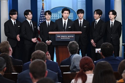 BTS、米大統領と面会 アジア系ヘイト撲滅訴え