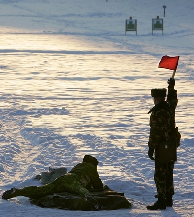 ベラルーシ軍の冬の戦闘訓練