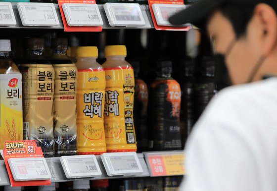 ソウルのある大型マートに陳列台(c)MONEYTODAY