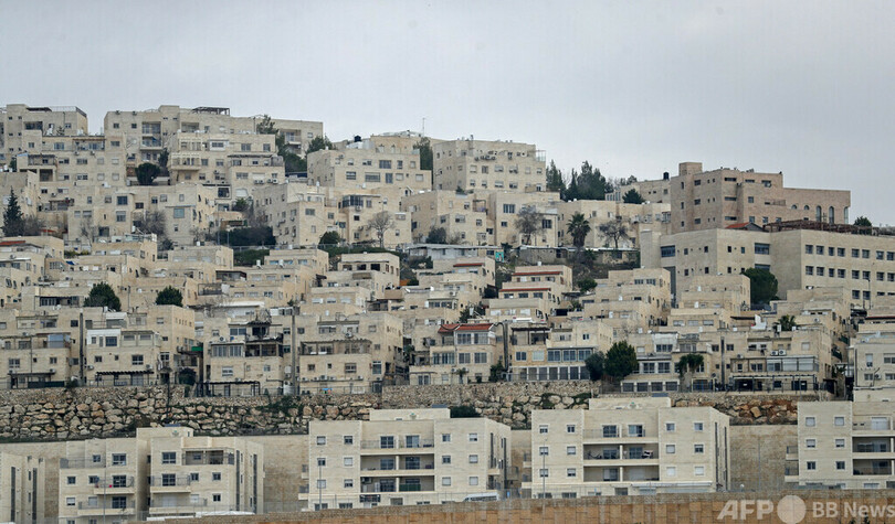 ユダヤ人入植地で進む建設作業 東エルサレム