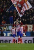 サッカースペイン国王杯（Copa del Rey 2013-14）準々決勝第1戦、アトレティコ・マドリード（Atletico Madrid）対アスレティック・ビルバオ（Athletic Bilbao）。先制点を喜ぶアトレティコ・マドリードのディエゴ・ゴディン（Diego Godin、2014年1月23日撮影）。(c)AFP/JAVIER SORIANO