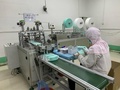 1日80万枚の生産が可能なマスク工場（2020年1月28日撮影）。(c)CNS/郭雨萌