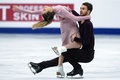 フィギュアスケート欧州選手権、アイスダンス・フリーダンス（FD）。ガブリエラ・パパダキス/ギヨーム・シゼロン組（2019年1月26日撮影）。(c)Kirill KUDRYAVTSEV / AFP