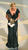 2007年9月16日、「第59回プライムタイム・エミー賞（59th Primetime Emmy Awards）」、『%%My Name is Earl%%』でコメディ・シリーズ部門の助演女優賞（%%Outstanding Supporting Actress in a Comedy Series%%）を受賞した女優のジェイミー・プレスリー（%%Jaime Pressly%%）。(c)AFP/Getty Images Vince Bucci