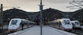 ドイツ東部ライプツィヒ中央駅に停車した高速列車ICE（2018年12月10日撮影）。(c)Jan Woitas / DPA / AFP