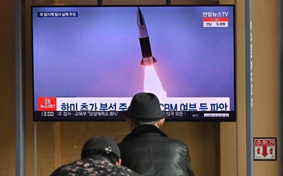 北朝鮮が多連装ロケット砲を発射 韓国軍