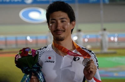 男子ケイリンで渡辺が銀、アジア大会
