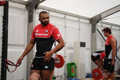 ラグビー日本代表、サモア戦に向け都内で練習再開