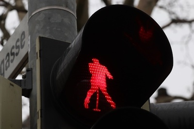 「ロックの王様」への道？ 信号機に歩くプレスリー ドイツ