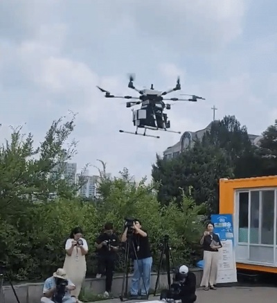 「3000ウォンでドローン配送注文」…韓国・都心初の商用化