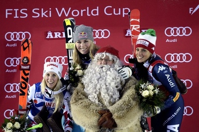 総合首位のボンが大回転制す、シフリンは膝を負傷 アルペンスキーW杯