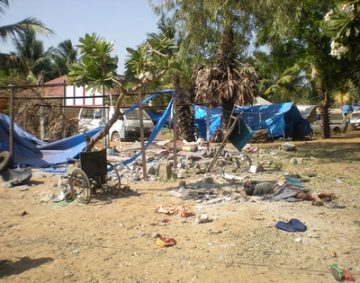 スリランカの仮設病院に砲撃、64人死亡 LTTE系ウェブサイト