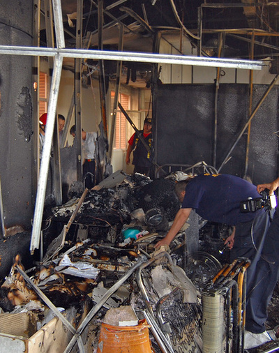 台湾南部の病院で火災、12人死亡 60人負傷