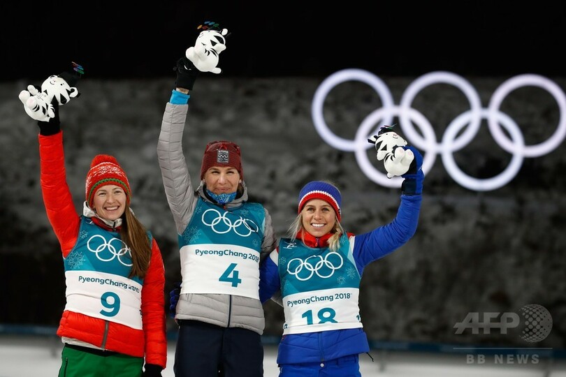 クズミナが3個目の五輪金、バイアスロン女子12.5kmマススタート