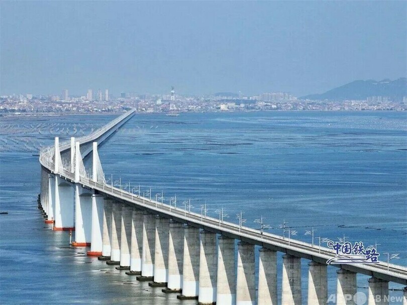 中国初の海上高速鉄道 「福州・アモイ線」がテスト走行