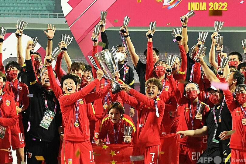 中国が9度目の女子アジア杯制覇、韓国に大逆転勝ち