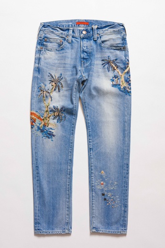 ジャパンメイドのデニムに刺繍、「ケイタ マルヤマ」限定コラボ