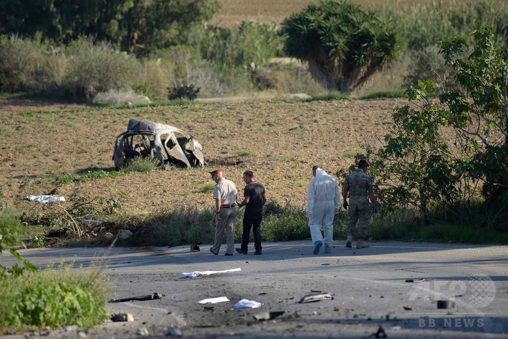 マルタの著名ジャーナリスト爆殺 首相周辺の汚職疑惑を追及 写真7枚 国際ニュース Afpbb News