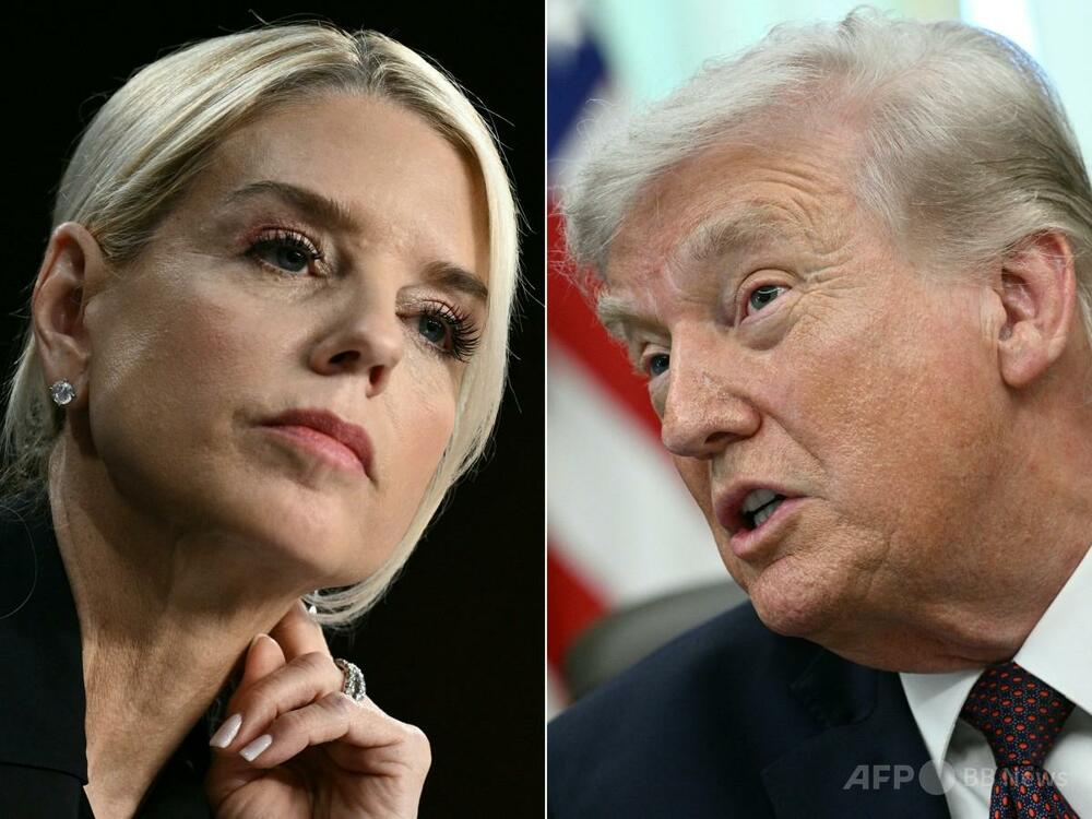 トランプ氏、ボンディ司法長官を解任 暫定後任は元個人弁護士