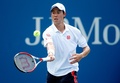 テニス、全米オープン（The US Open Tennis Championships 2014）男子シングルス1回戦。リターンを打つ錦織圭（Kei Nishikori、2014年8月26日撮影）。(c)AFP/Getty Images/Julian Finney