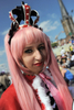 ドイツ西部のデュッセルドルフ（Duesseldorf）で2日、日本の文化を紹介するイベント「日本デー（Japan Day）」が開催された。写真はコスプレで参加したアニメやマンガのファン（2012年6月2日撮影）。(c)AFP/HENNING KAISER