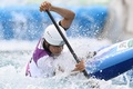 東京五輪、カヌー・スラローム男子カナディアンシングル決勝に臨む羽根田卓也（2021年7月26日撮影）。(c)Charly TRIBALLEAU / AFP