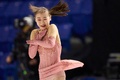 23-24フィギュアスケートグランプリ（GP）シリーズ第2戦、スケートカナダ、女子シングル・ショートプログラム（SP）。演技に臨む松生理乃（2023年10月27日撮影）。(c)Geoff Robins / AFP