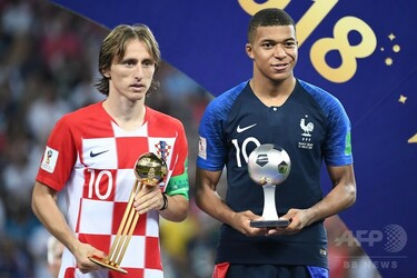 クロアチアのモドリッチが大会MVP、最優秀若手はフランスのエムバペ